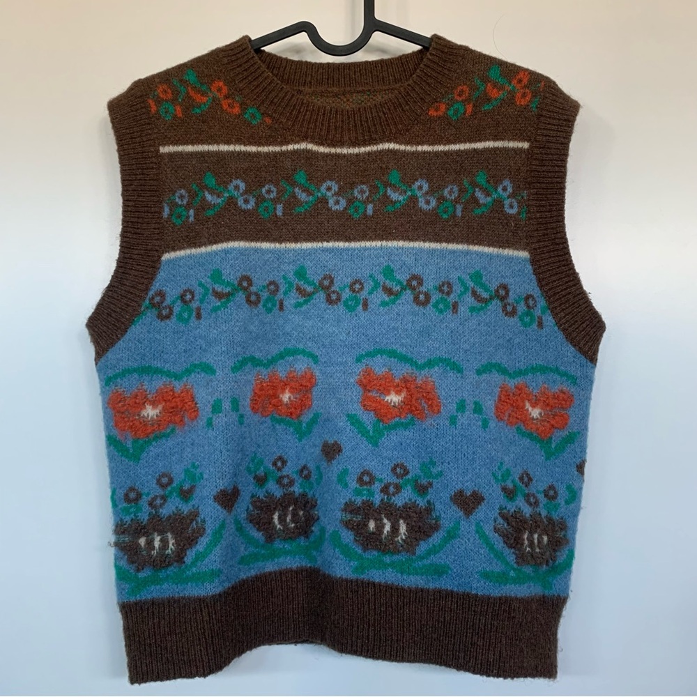 Retro Style Sweater Vest - Picture 1 of 4